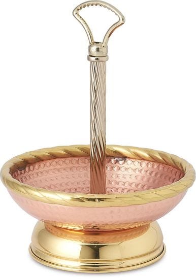 Home Line copper fruit stand, diam. 34cm