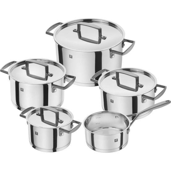 Set di pentole per induzione in acciaio inox linea ZWILLING Bellasera, 5 pezzi
