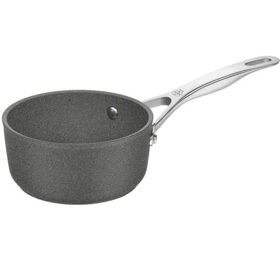 Casseruola alta in alluminio antiaderente per induzione con un manico linea Salina, diam. 16cm (FINE SERIE)
