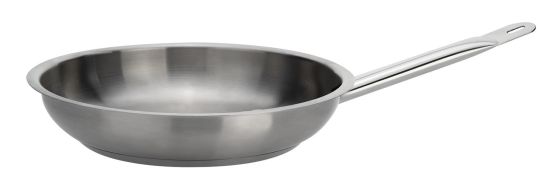 Padella in acciaio inox per induzione 18/10 con un manico, diam.40cm