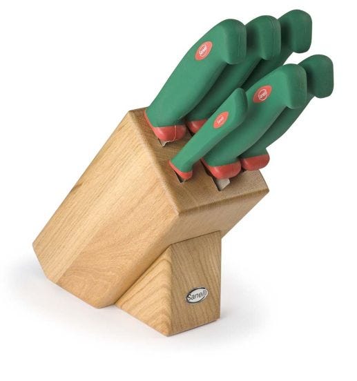 Ceppo in rovere 6 pezzi linea Premana Professional di Sanelli