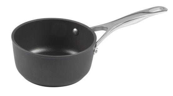 Casseruola alta in alluminio antiaderente per induzione con un manico linea Alba, diam. 16cm