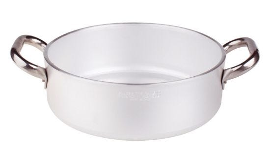 Casseruola Bassa Radiante in alluminio 5mm con due maniglie, diam. 24cm