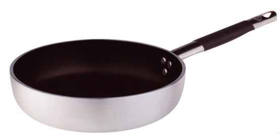 Radiant straight non-stick frying pan 5 mm thick rectified bottom with cool stainless steel tubular handle (OUTLET)