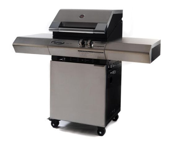 Barbecue a gas Dolcevita Turbo Elite 2 con piano cottura laterale  