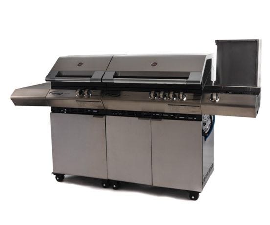 Barbecue a gas Dolcevita Turbo Elite 6 e piano cottura  laterale  