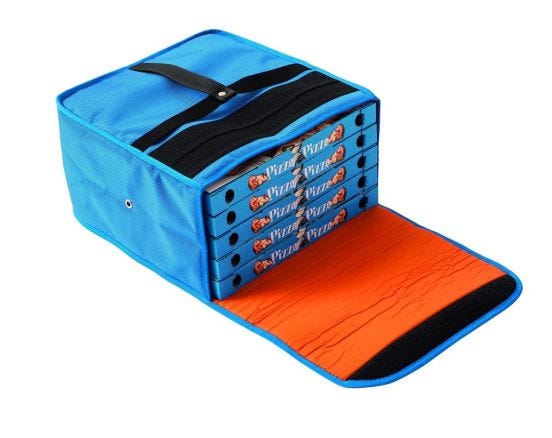 Thermal bag for 5 pizza boxes diam. 33cm