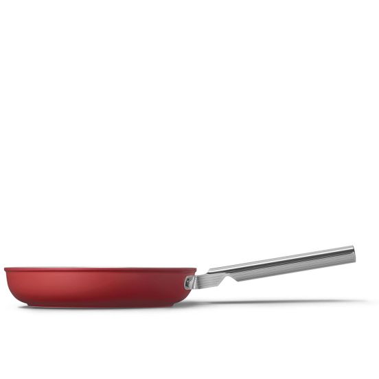 Padella in alluminio antiaderente per induzione, Rosso Smeg Cookware, diam. 30cm