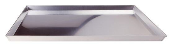 Rectangular baking tray in 3003 aluminum alloy with rim, dim.35x28cm