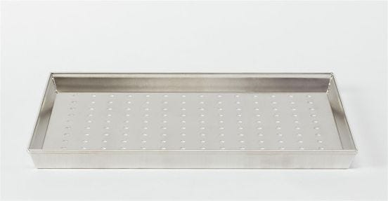 Rectangular micro-perforated tray (6mm hole) 3003 aluminum alloy, dim.35x28cm