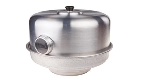 Oven with eye with stainless steel flame spreader and 10/10 cake tins, diam.35cm