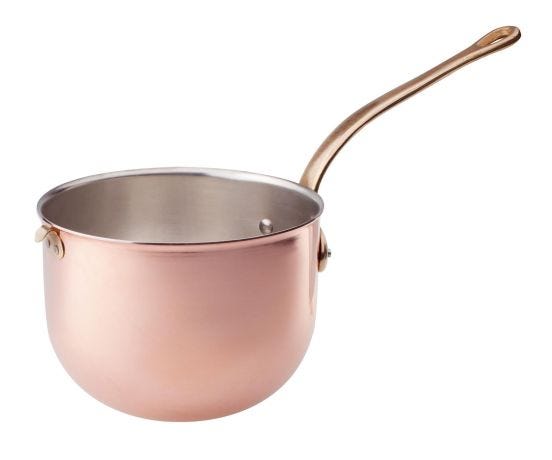 Polsonetto rame stagnato per bagnomaria, diam.18cm