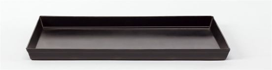 Rectangular pan in blue sheet metal for desserts and pizzas, dim.35x28cm
