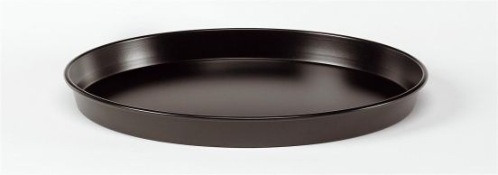 Teglia rotonda in lamiera blu con rivestimento antiaderente, diam.32cm