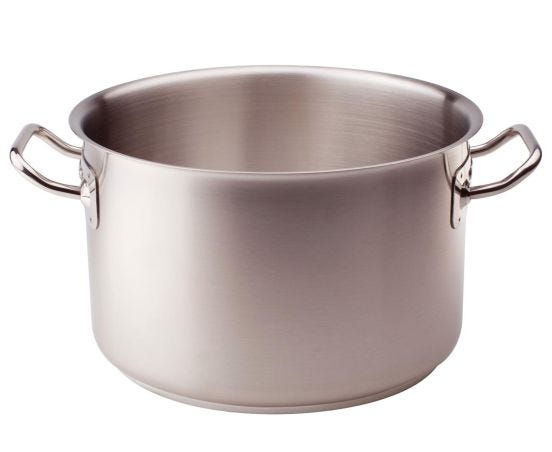 Casseruola Alta in acciao inox per induzione, due maniglie, diam. 16cm