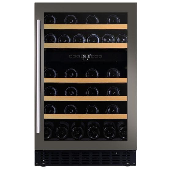 Cantina 2 temper. porta inox e maniglia inox – classe G, 38 bottiglie  - DAUF-38.100DSS