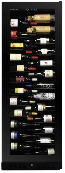 Cantina Linea Exclusive monotemperatura da presentazione – ripiani scorrevoli – nero, 143 bottiglie - DX-143.468B