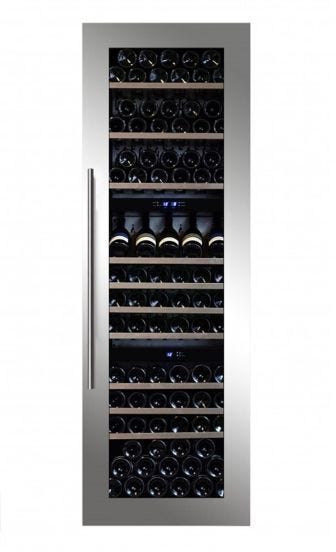 Cantina Linea Built-in a 3 temperature ad incasso porta inox e maniglia inox - classe B, 89 bottiglie - DX-89.246TSS