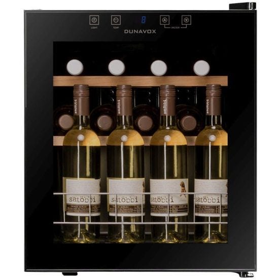 Cantinetta 1 temperatura posizionamento libero - maniglia tasca, Classe G, 16 bottiglie  - DXFH-16.46