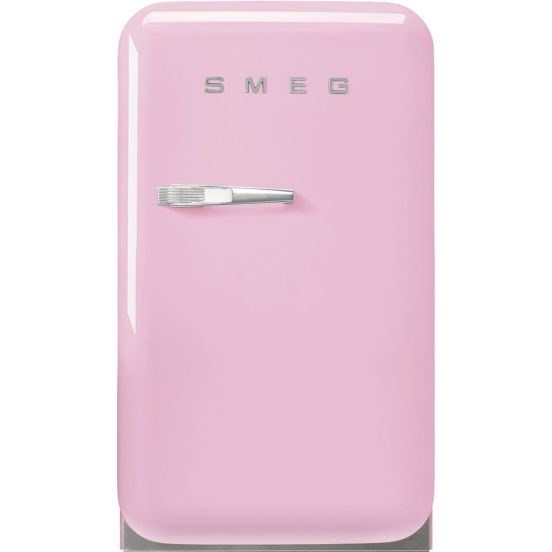 Smeg Single door refrigerator, right hinge, 50&#039;s Style, pink, class D - FAB5RPK5