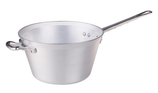 Cauldron with handle and handle, diam.30cm