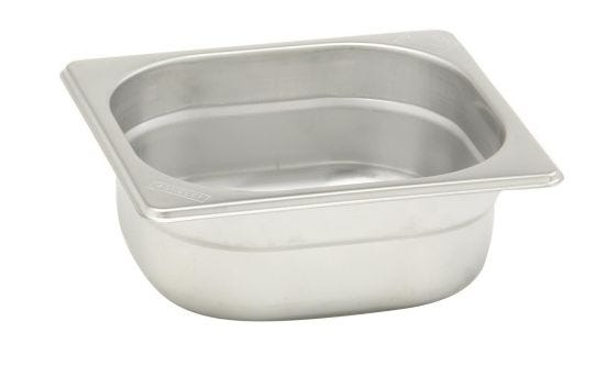 Gastronorm basin in stainless steel GN 1/6 6 pieces cm. 17.6x16.2h. cm. 15