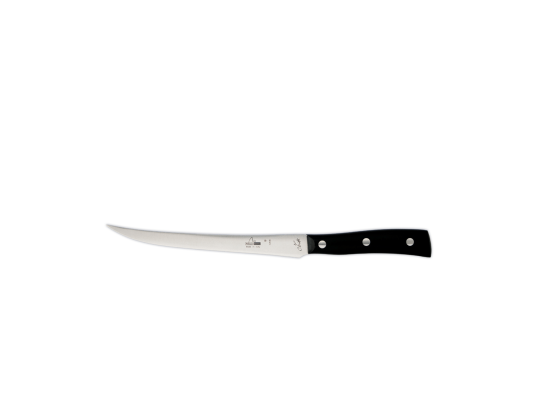 Coltello per filettare cm 18 con rivetti, linea Iside Maglio Nero 