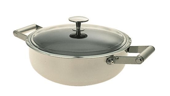 Non-stick pan with stainless steel lid for induction Vickers line, diam.32cm