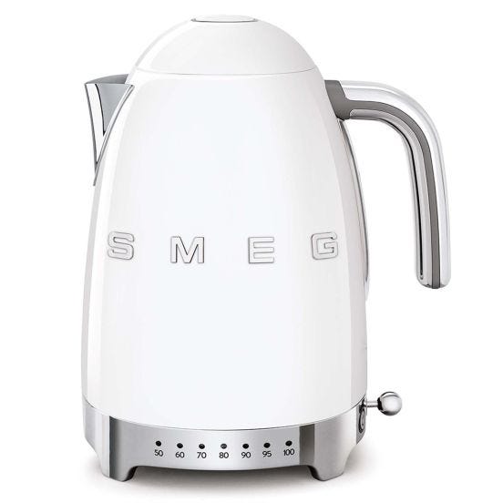 Smeg Bollitore a temperatura variabile 50&#039;s Style, bianco lucido  – KLF04WHEU