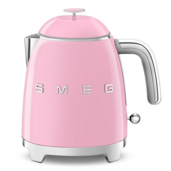 Smeg Mini Kettle 50&#039;s Style, glossy pink – KLF05PKEU