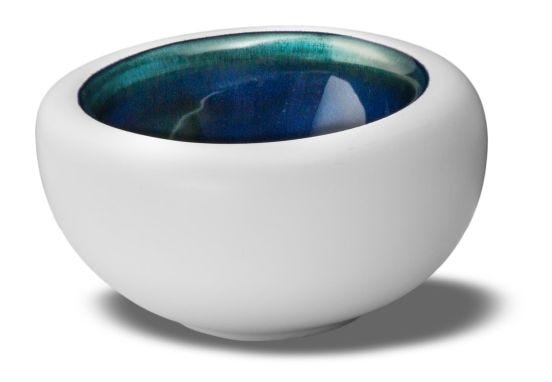 Le Coq Abyssos porcelain gourmet cup, 17x15.5 cm, 6 pieces