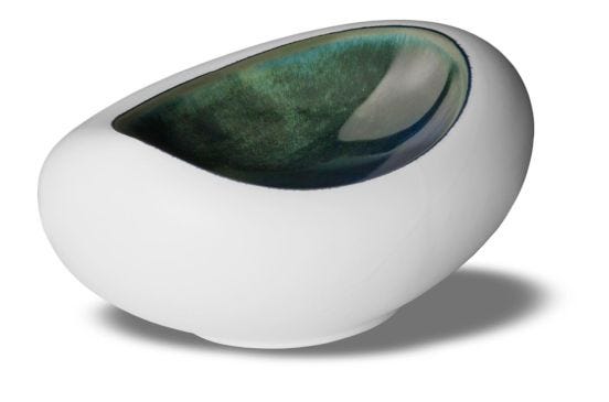 Le Coq Abyssos porcelain gourmet cup, 20x15 cm, 6 pieces