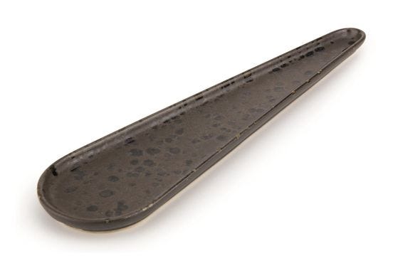 Le Coq Phobos brown finger food spoon with rust dots, cm 27,5, 6 pieces