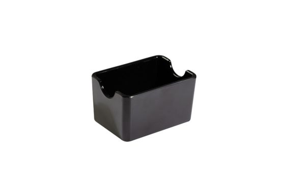 Porta Bustine Melamina, Cm 9X6,5X5,4, Nero, linea Smart, 12 pezzi