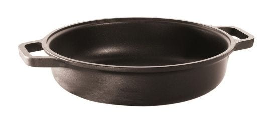 Tegame in alluminio pressofuso antiaderente con maniglie , diam. 20cm