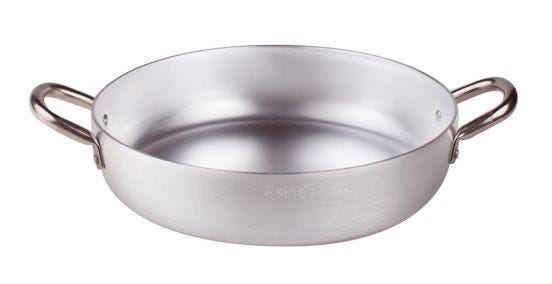Pan with stainless steel handles, thickness 2mm, diam. 38cm