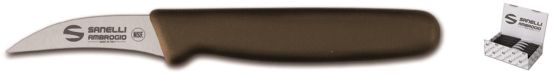 Cook/vegetable knife cm 7 brown Supra line by Sanelli Ambrogio - BOX 50 PCS