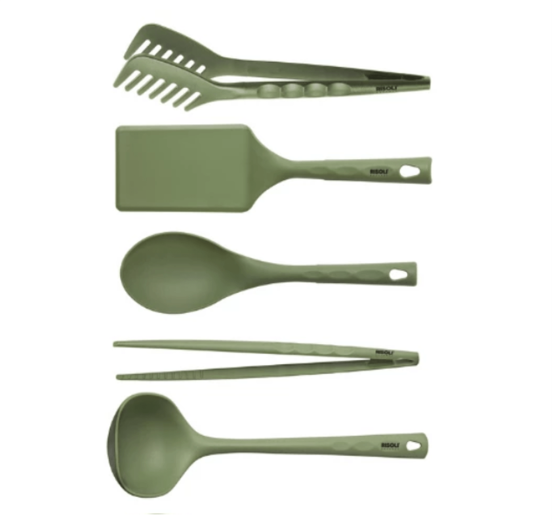 Set 5 pezzi accessori cucina in nylon Dr Green di Risolì