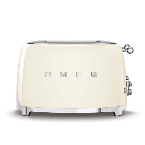 Smeg Tostapane 4 scomparti 50&#039;s Style, panna lucido – TSF03CREU