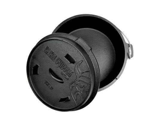 Dutch Oven in cast iron 6.1 Lt, without feet Valhal Outdoor