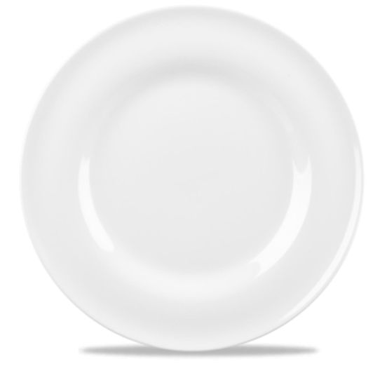 Piatto da frutta bianco in porcellana diametro 23 cm linea Contempo 6 pezzi