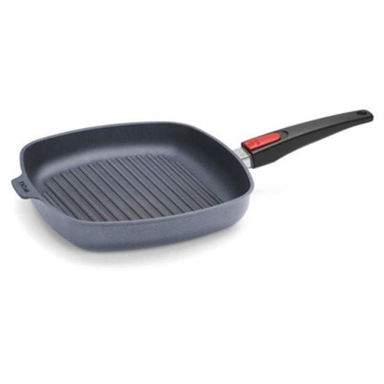 Bistecchiera in alluminio fuso antiaderente per induzione, con due manici, Diamond Lite, 24x24cm