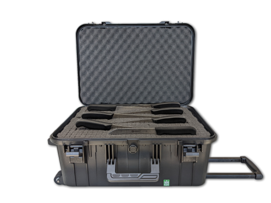 Trolley 13 knives and 9 accessories, Supra Ambrogio Sanelli line