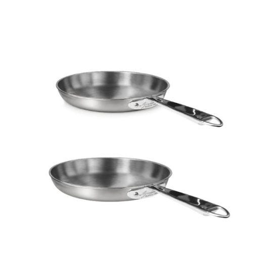 Bis di padelle in Alu-inox per induzione di Pentole Agnelli, diam. 24-28cm