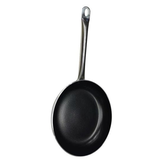 Padella svasata Basic in alluminio antiaderente per induzione con manico in acciaio inox, spessore 3 mm, diam. 28cm 