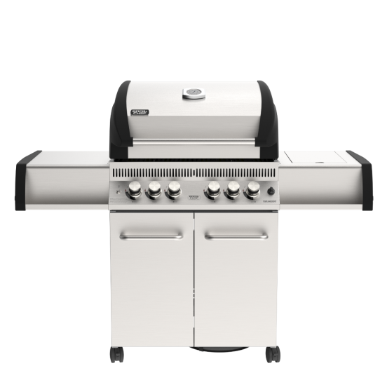 Broil Chef Paramount Gas Barbecue with Cart, 6 Burners, Side Burner and Rear Burner, Stainless Steel