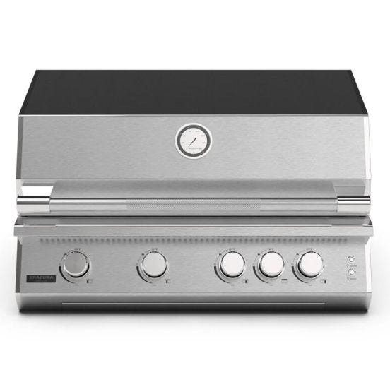Barbecue a gas Fusion 400 RS inox da incasso 4 fuochi Brabura