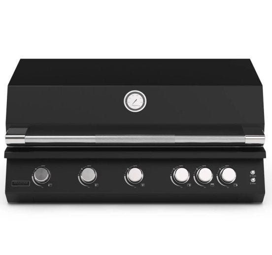 Barbecue a gas 5 fuochi Fusion 500 RM nero da incasso Brabura