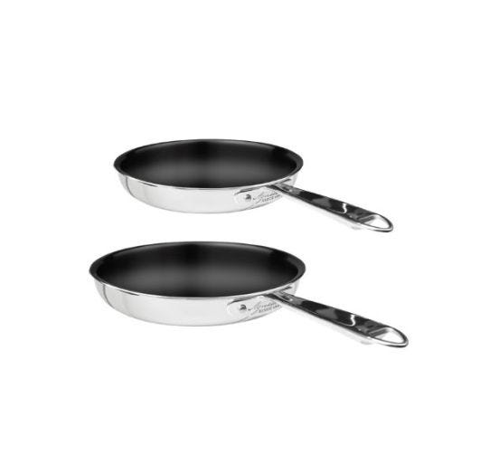 Bis di Padelle in Alu-Inox 1907 3ply antiaderente PFAS Free, diam. 24/28cm