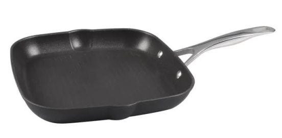Bistecchiera in alluminio antiaderente con manico V-Shape per induzione linea Alba, diam.28cm (FINE SERIE)
